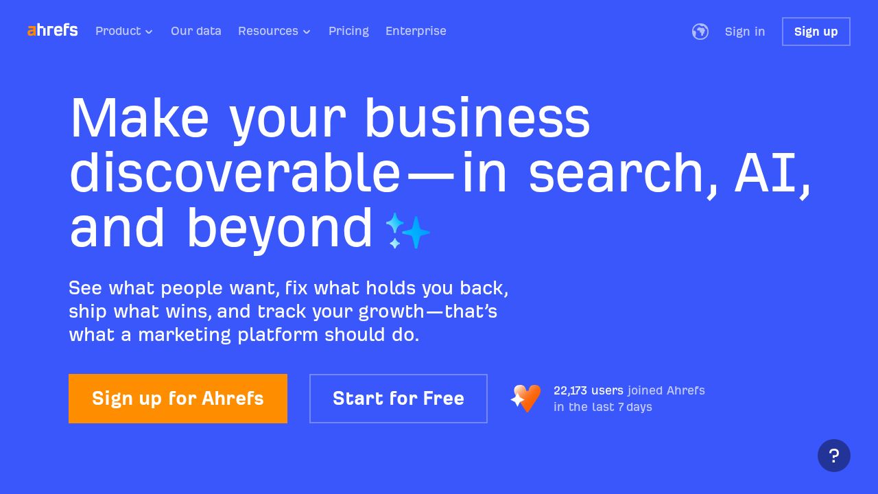 Ahrefs AI screenshot