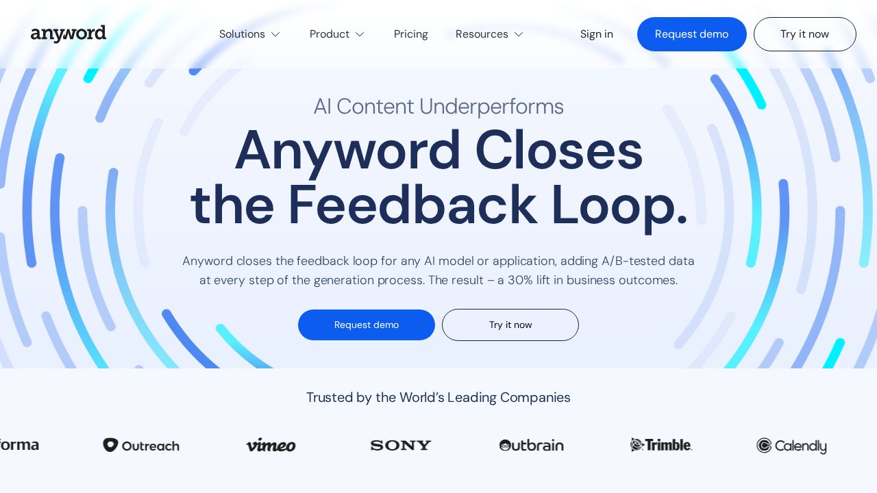 Anyword screenshot