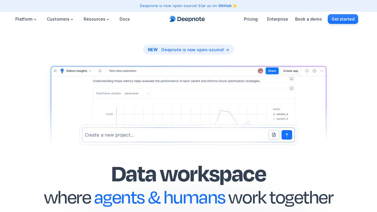 Deepnote AI screenshot
