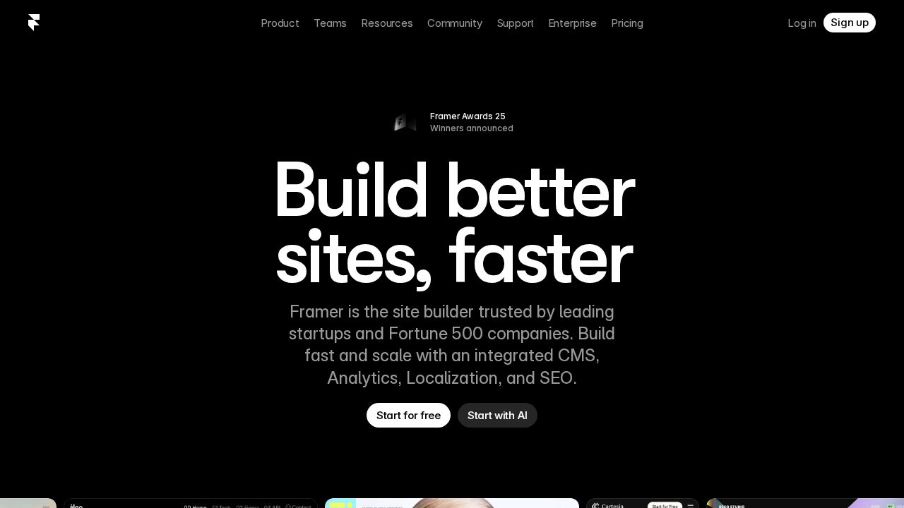 Framer AI screenshot