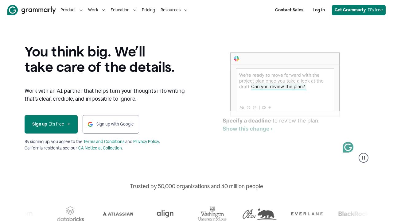 Grammarly screenshot