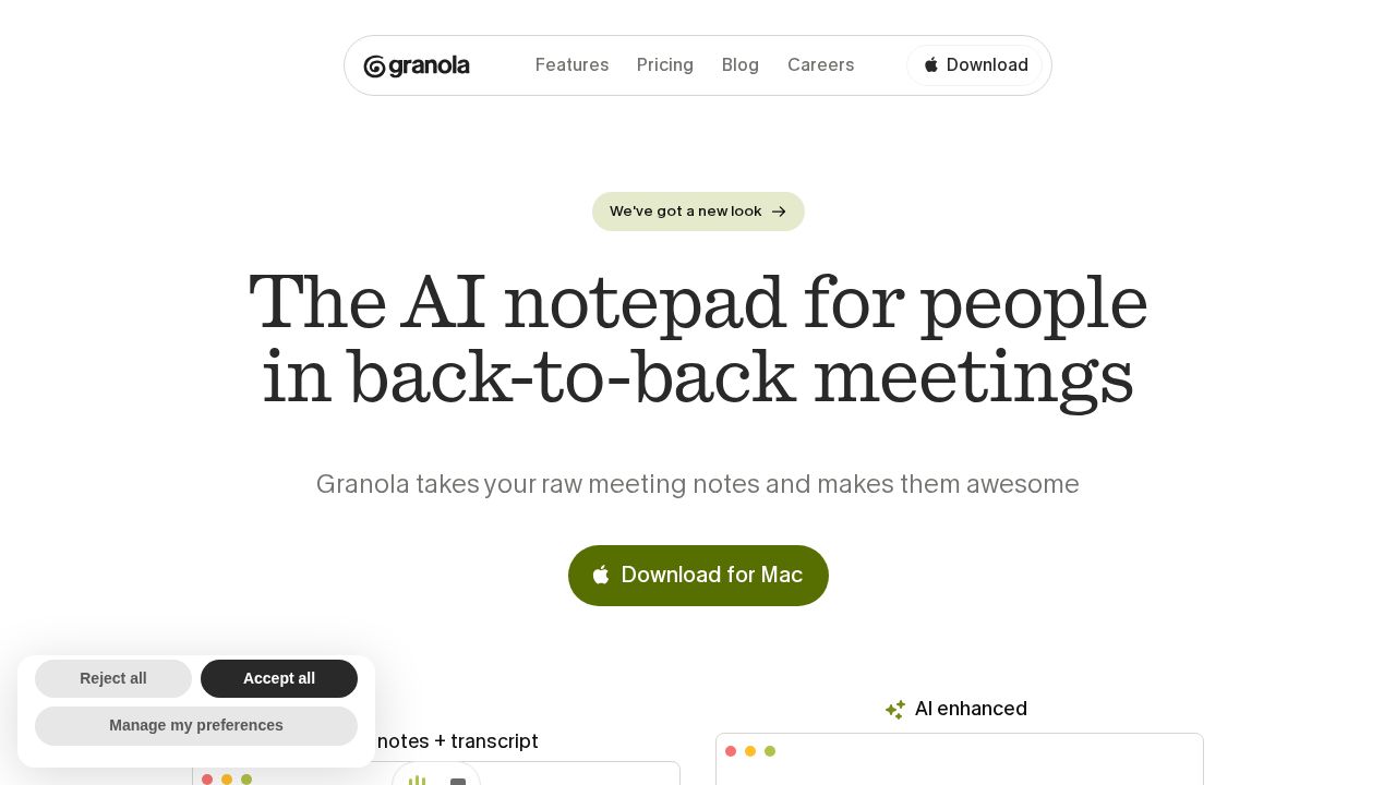 Granola screenshot