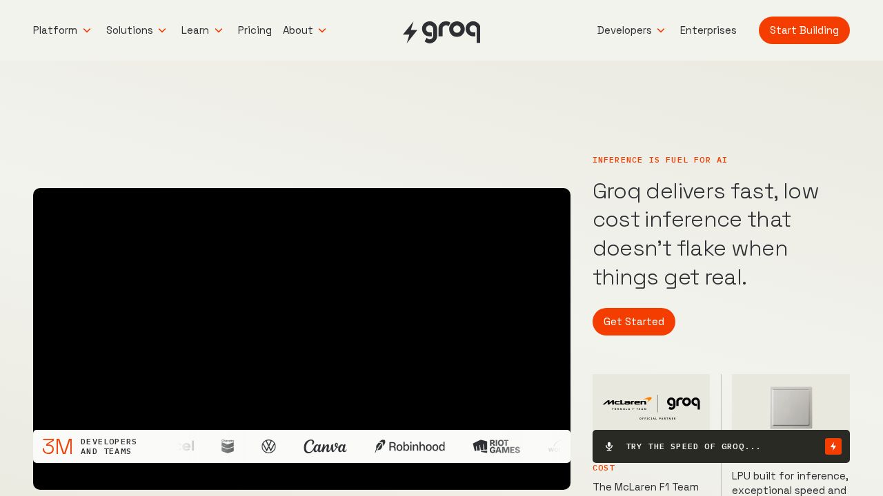 Groq screenshot