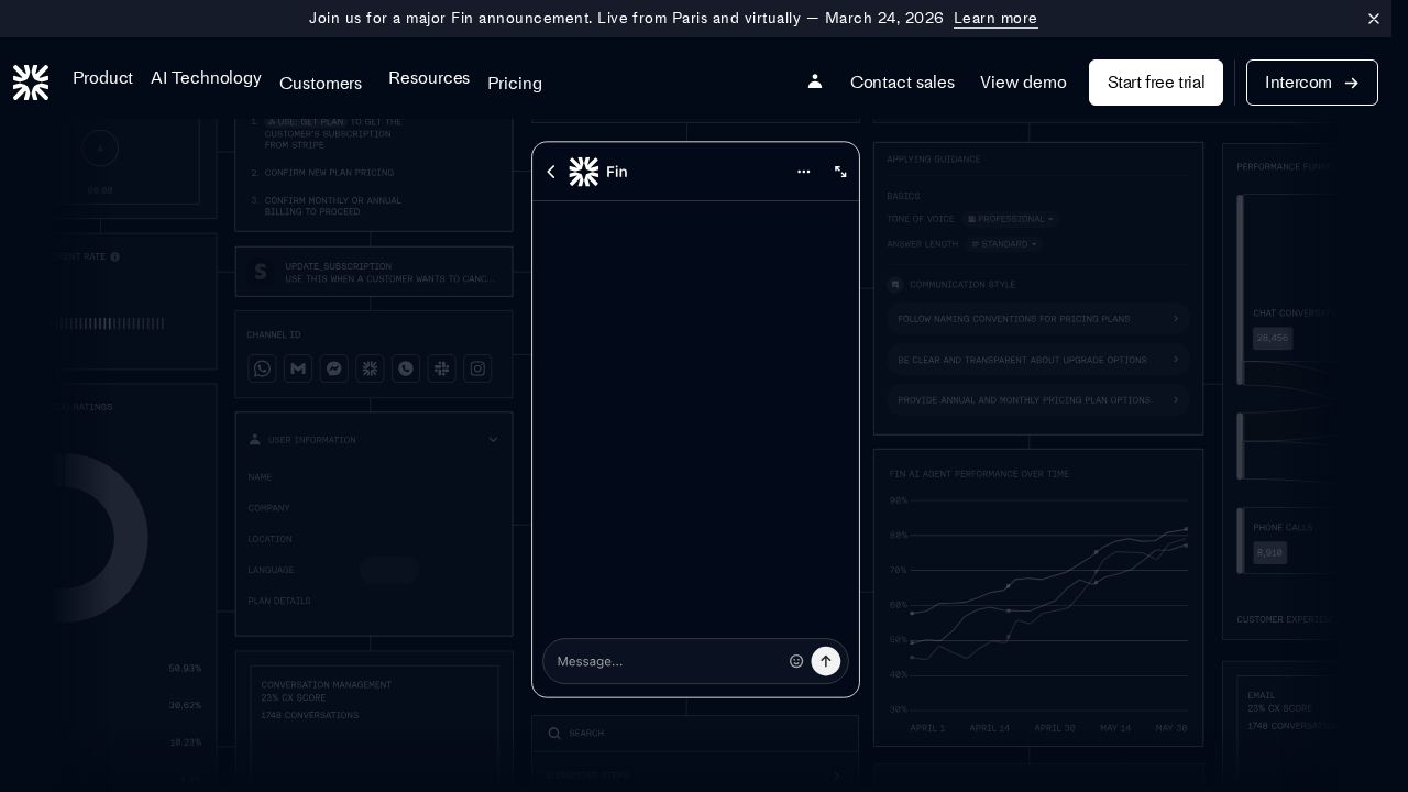Intercom Fin screenshot
