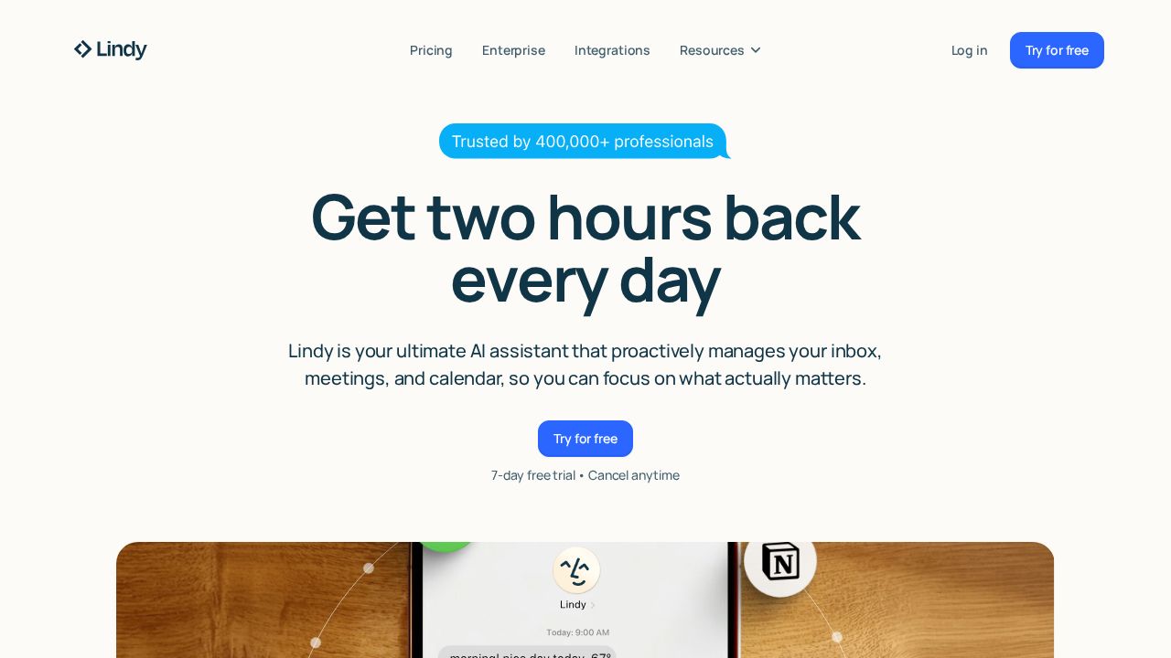 Lindy AI screenshot