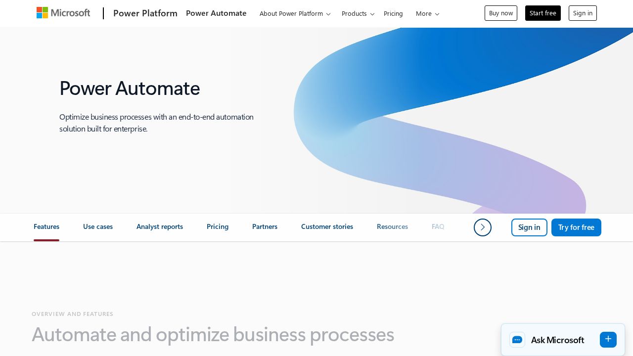 Power Automate AI screenshot