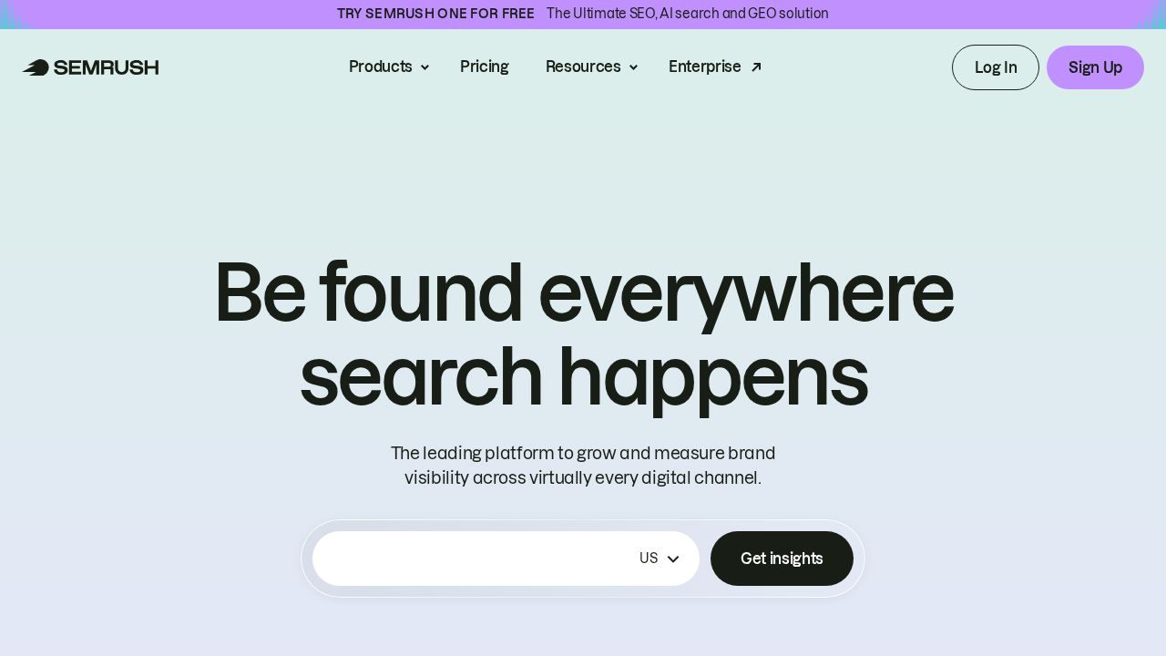 SEMrush screenshot