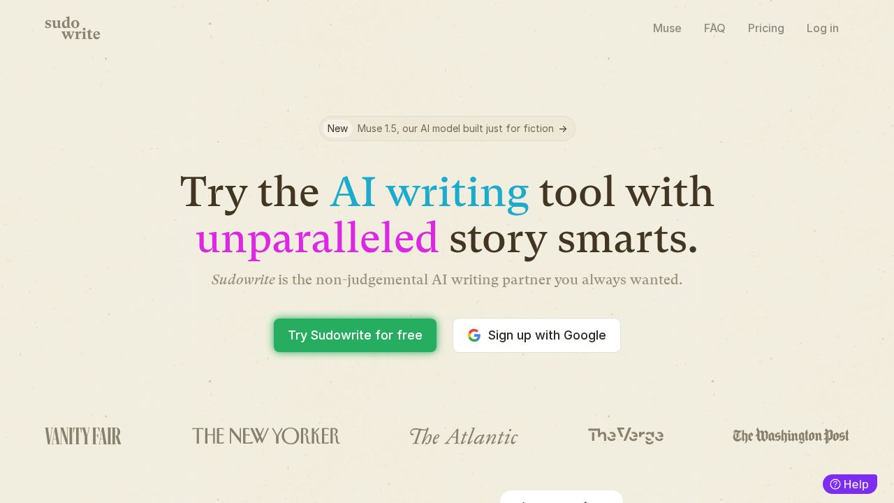 Sudowrite screenshot