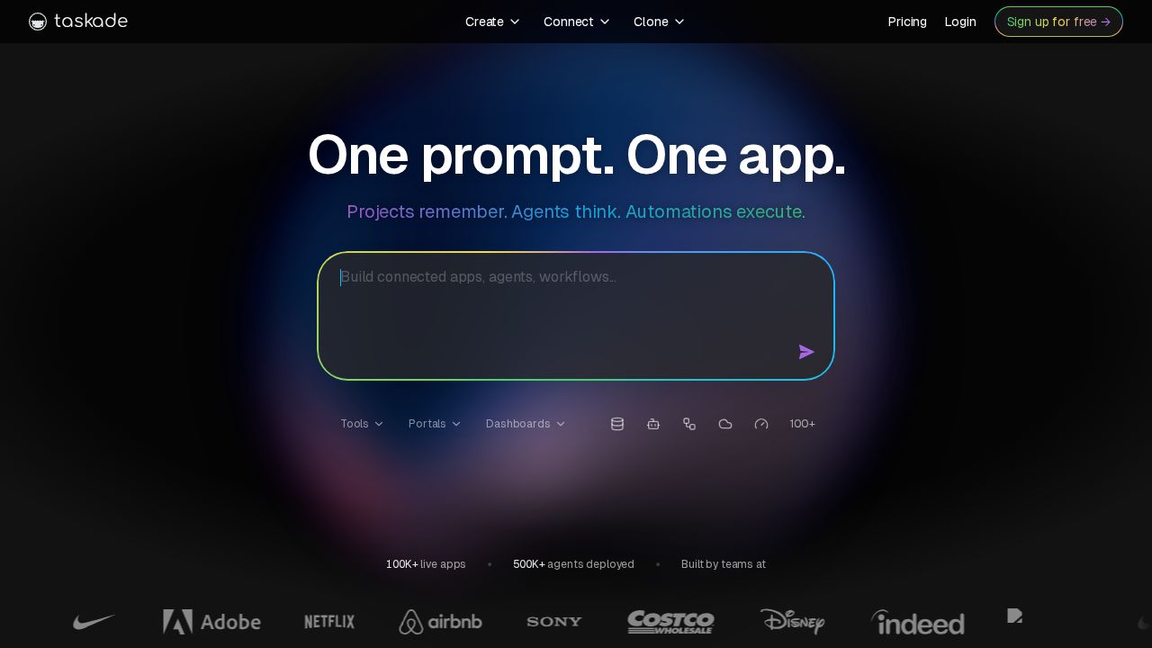 Taskade screenshot