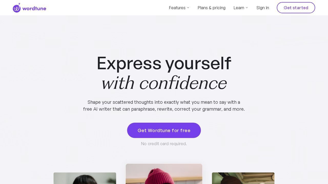 Wordtune screenshot